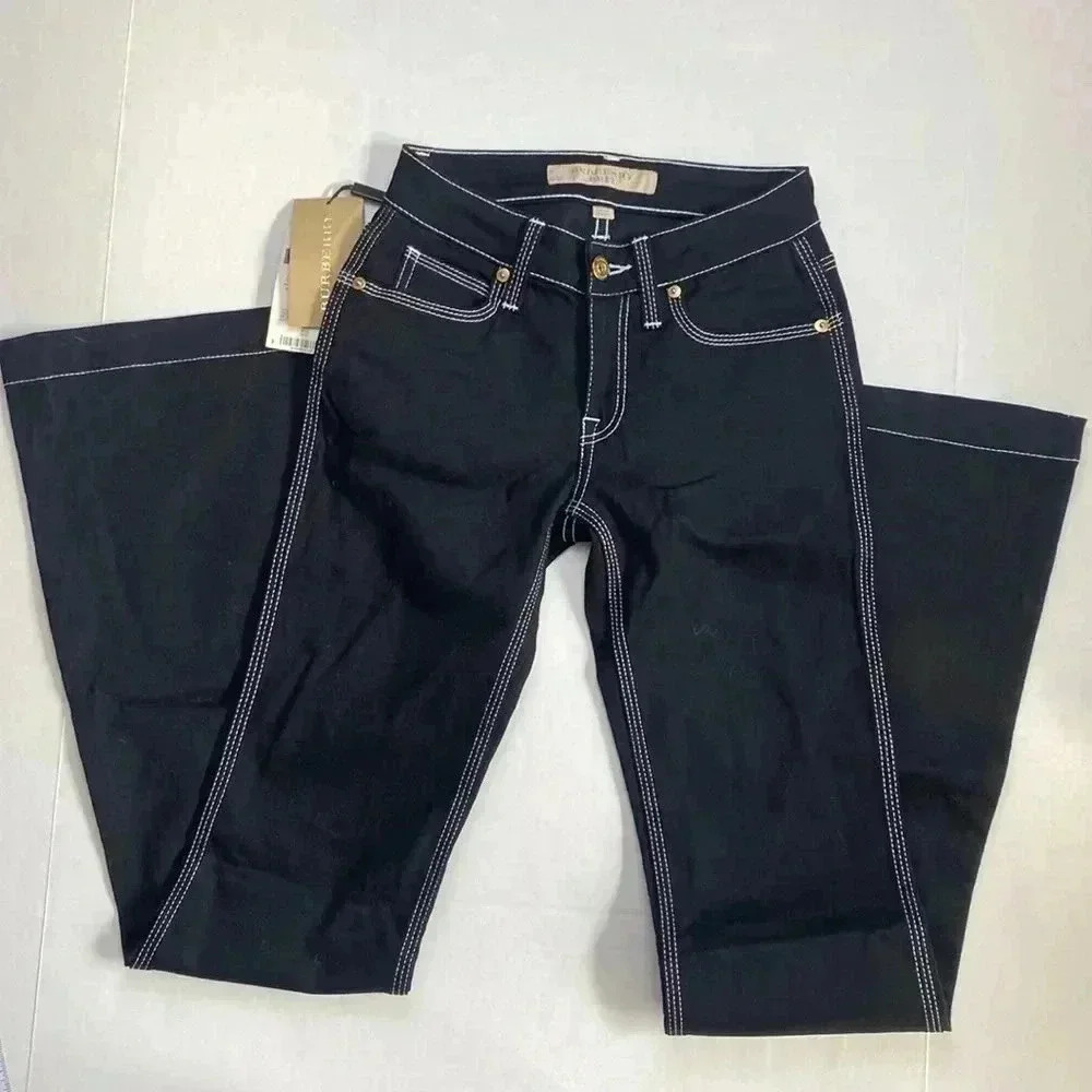 Burberry Brit NWT Black with White Stitching
Denim Flare Leg Jeans Size 25 - Picture 9 of 15